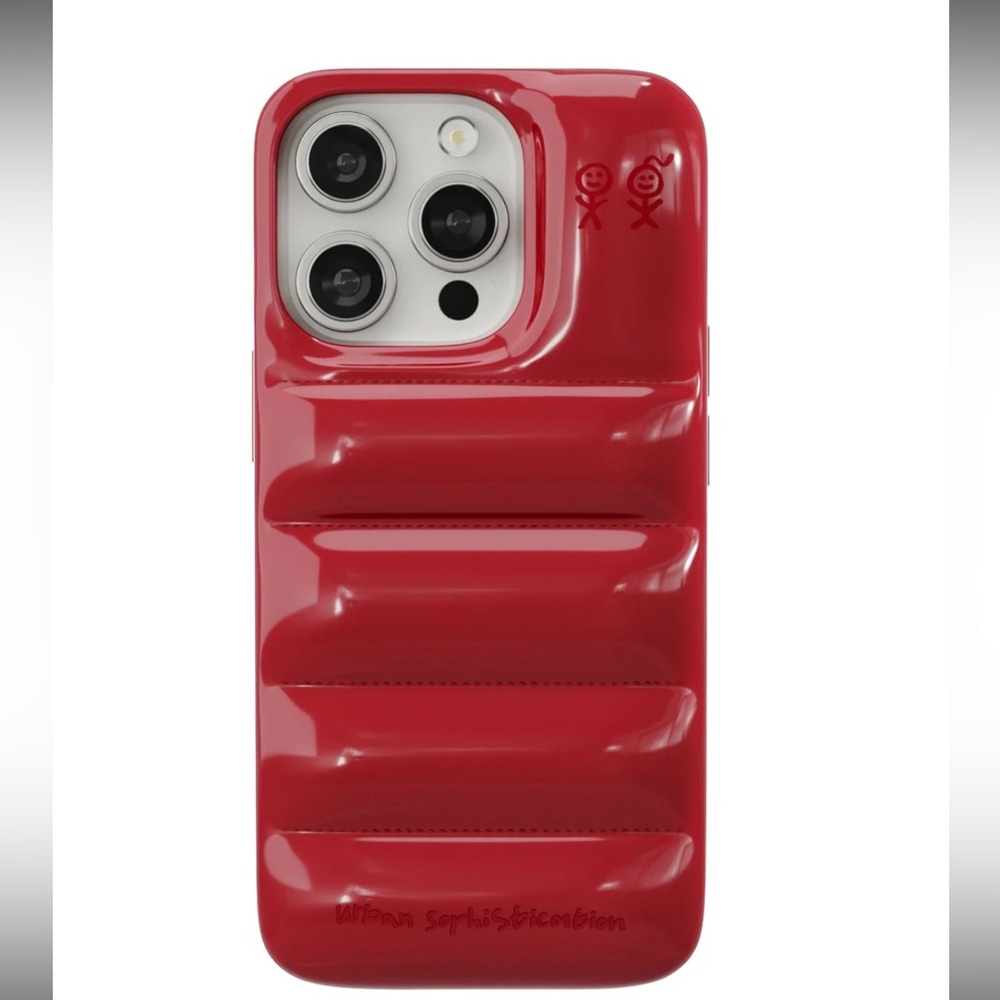 The Puffer case - rouge